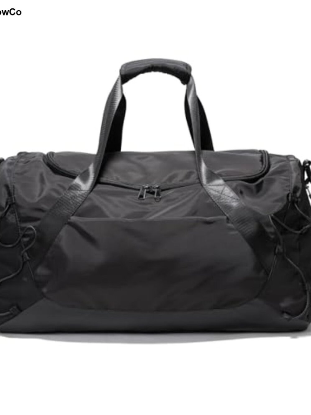 Nylon Gym Duffle Bag with Shoe Compartment & Wet Pocket, 35L Carry On Weekender